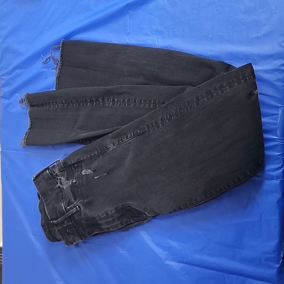 MOTHER Looker Ankle Fray Jeans in Guilty as Sin sz 24 - Picture 13 of 15